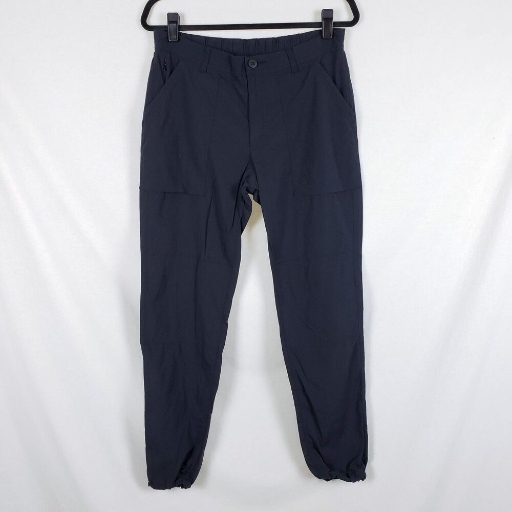 REI Co-Op womens 8 Hiking Pants Gorpcore Outdoor Utility Drawcord Ankle Black